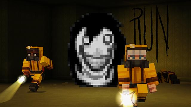 Screenshot of the Minecraft Bedrock Marketplace product Nextbots RUN created by XP GAMES.