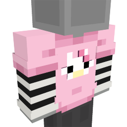 Thumbnail of the Minecraft Bedrock Marketplace product Pink Cat Shirt created by Panascais.