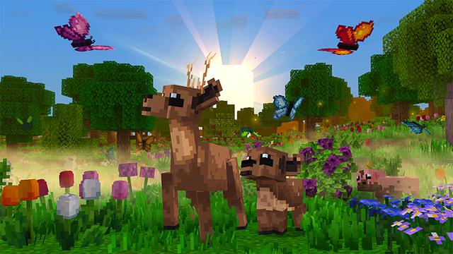 Screenshot of the Minecraft Bedrock Marketplace product REALISM 1.1 \\ Fields+Forests created by Panascais.