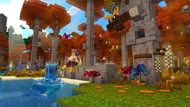Screenshot of the Minecraft Bedrock Marketplace product REALISM 1.1 \\ Fields+Forests created by Panascais.