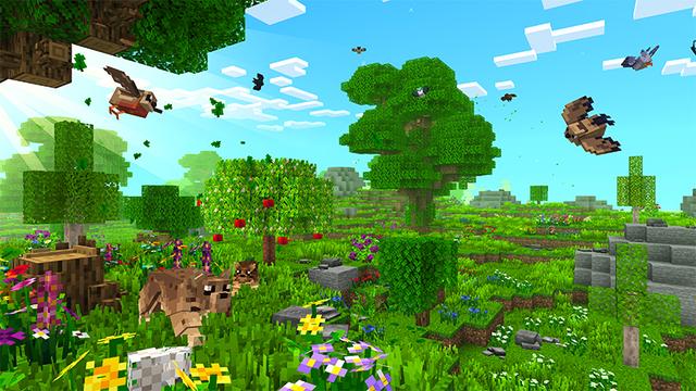 Screenshot of the Minecraft Bedrock Marketplace product REALISM 1.1 \\ Fields+Forests created by Panascais.