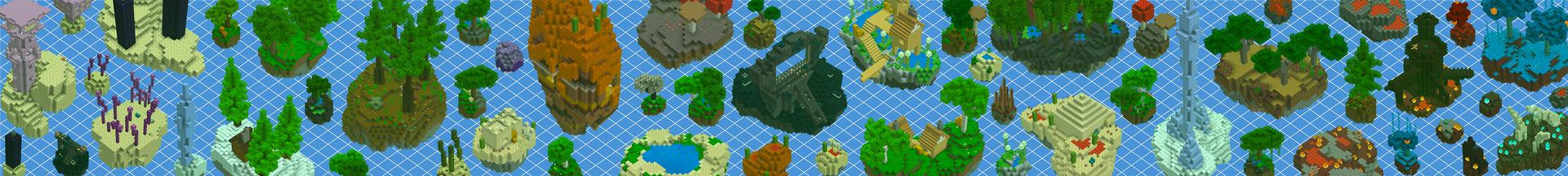 Panorama of the Minecraft Bedrock Marketplace product Skyblock Generator created by Panascais.