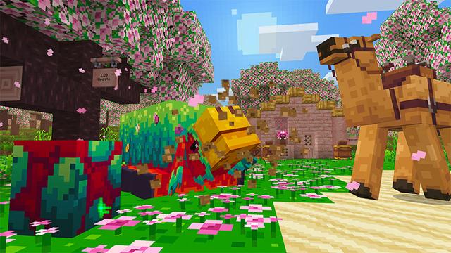 Screenshot of the Minecraft Bedrock Marketplace product Sparkle Textures created by Panascais.