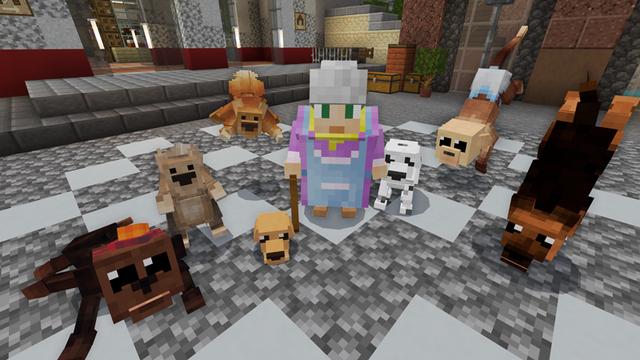 Screenshot of the Minecraft Bedrock Marketplace product Trained Pets created by Panascais.
