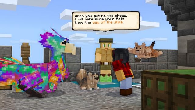 Screenshot of the Minecraft Bedrock Marketplace product Trained Pets created by Panascais.