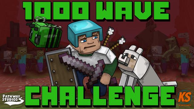 Thumbnail of the Minecraft Bedrock Marketplace product 1000 Wave Challenge created by Pathway Studios.