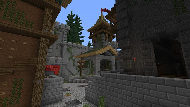 Screenshot of the Minecraft Bedrock Marketplace product Abandoned Fortress created by Pathway Studios.