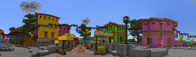 Panorama of the Minecraft Bedrock Marketplace product Albanese created by Pathway Studios.