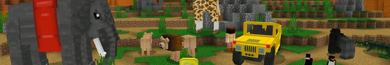Panorama of the Minecraft Bedrock Marketplace product Animal Life created by Pathway Studios.