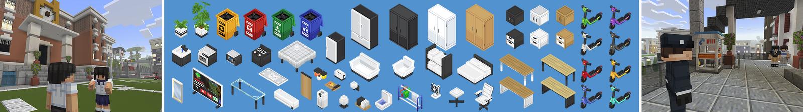 Panorama of the Minecraft Bedrock Marketplace product Bangkok Modern House created by Pathway Studios.