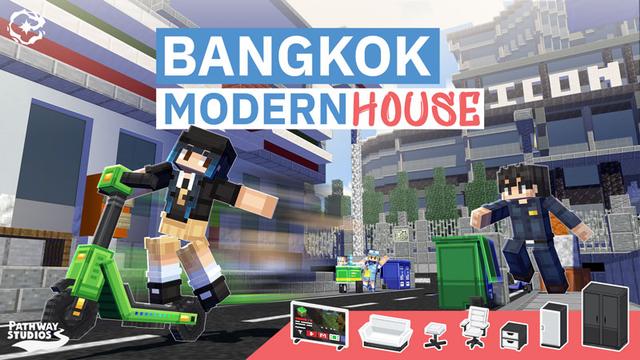 Thumbnail of the Minecraft Bedrock Marketplace product Bangkok Modern House created by Pathway Studios.