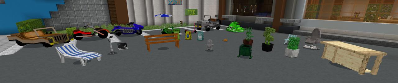 Panorama of the Minecraft Bedrock Marketplace product Better Hotel created by Pathway Studios.