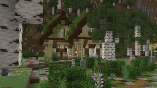 Screenshot of the Minecraft Bedrock Marketplace product Birch Manor created by Pathway Studios.