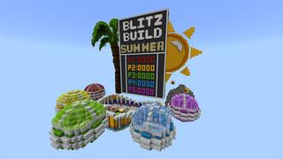 Screenshot of the Minecraft Bedrock Marketplace product Blitz Build Summer created by Pathway Studios.