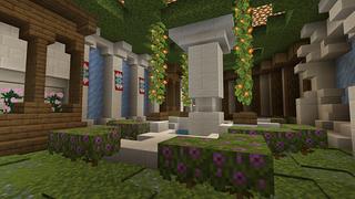 Screenshot of the Minecraft Bedrock Marketplace product Blue Mountain Castle created by Pathway Studios.