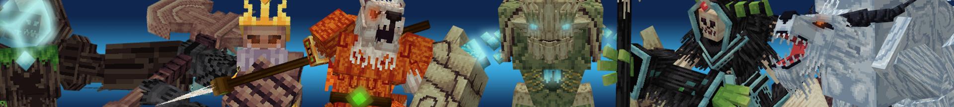 Panorama of the Minecraft Bedrock Marketplace product Boss Hunter created by Pathway Studios.