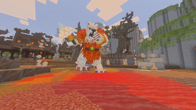 Screenshot of the Minecraft Bedrock Marketplace product Boss Hunter created by Pathway Studios.