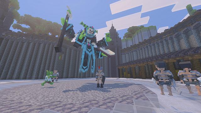 Screenshot of the Minecraft Bedrock Marketplace product Boss Hunter created by Pathway Studios.