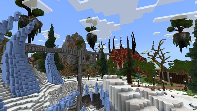 Screenshot of the Minecraft Bedrock Marketplace product Boss Valley created by Pathway Studios.