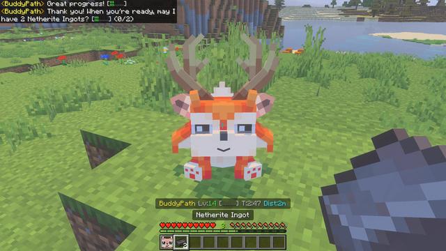 Screenshot of the Minecraft Bedrock Marketplace product BuddyPath Add-On created by Pathway Studios.