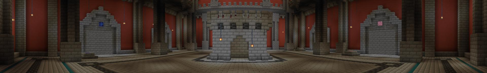 Panorama of the Minecraft Bedrock Marketplace product Castle of Doom created by Pathway Studios.