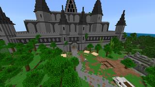 Screenshot of the Minecraft Bedrock Marketplace product Castle of Doom created by Pathway Studios.