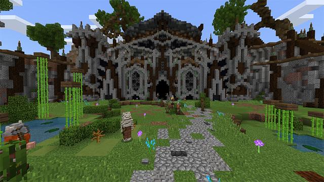Screenshot of the Minecraft Bedrock Marketplace product Castles 'n Monsters! created by Pathway Studios.