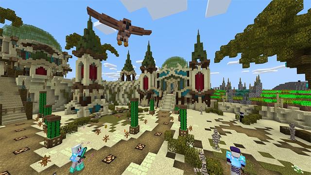 Screenshot of the Minecraft Bedrock Marketplace product Castles 'n Monsters! created by Pathway Studios.