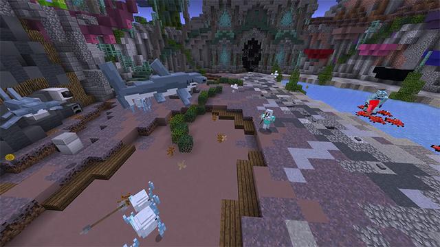 Screenshot of the Minecraft Bedrock Marketplace product Castles 'n Monsters! created by Pathway Studios.