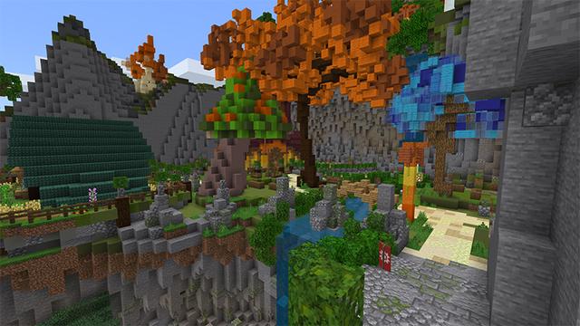 Screenshot of the Minecraft Bedrock Marketplace product City of Wonders created by Pathway Studios.