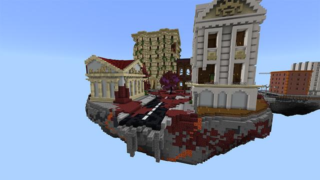 Screenshot of the Minecraft Bedrock Marketplace product City Skyblock created by Pathway Studios.
