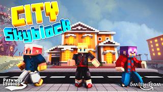 Thumbnail of the Minecraft Bedrock Marketplace product Cidade Skyblock created by Pathway Studios.