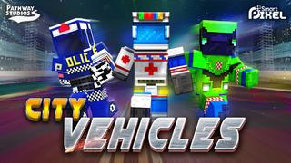 Thumbnail of the Minecraft Bedrock Marketplace product City Vehicles created by Pathway Studios.
