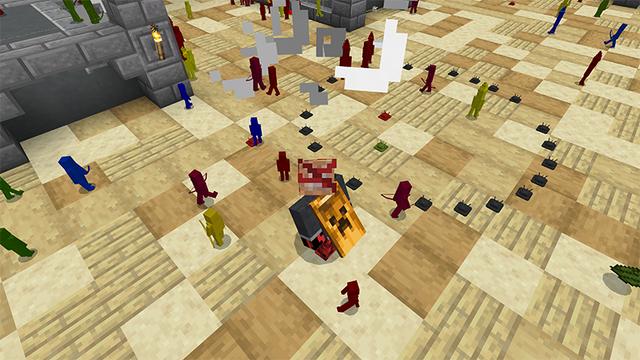 Screenshot of the Minecraft Bedrock Marketplace product Clay Soldier Wars created by Pathway Studios.
