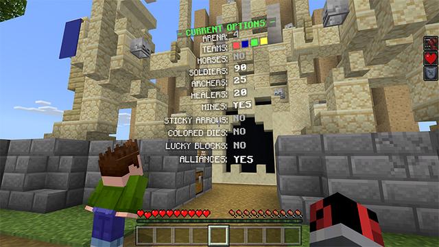 Screenshot of the Minecraft Bedrock Marketplace product Clay Soldier Wars created by Pathway Studios.