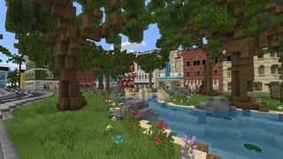 Screenshot of the Minecraft Bedrock Marketplace product Coastal Builder created by Pathway Studios.