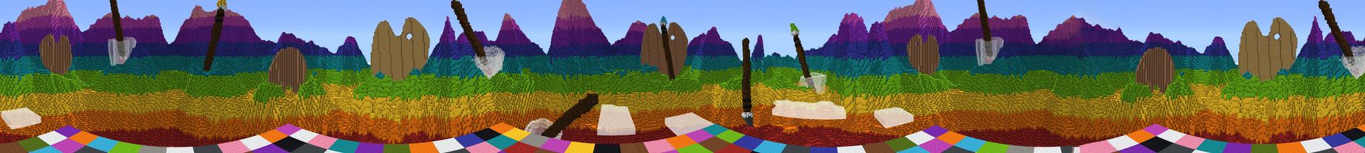 Panorama of the Minecraft Bedrock Marketplace product Color Games created by Pathway Studios.
