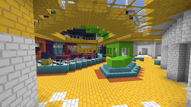 Screenshot of the Minecraft Bedrock Marketplace product Colorful City Coloring Book created by Pathway Studios.