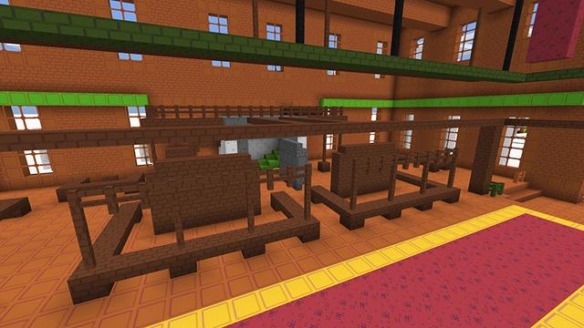 Screenshot of the Minecraft Bedrock Marketplace product Colorful City Coloring Book created by Pathway Studios.