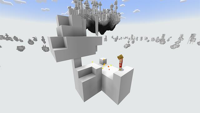 Screenshot of the Minecraft Bedrock Marketplace product Coloring Skyblock created by Pathway Studios.