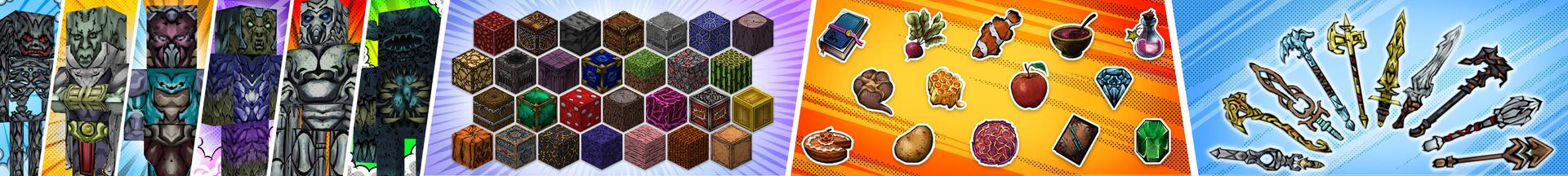 Panorama of the Minecraft Bedrock Marketplace product ComicVerse created by Pathway Studios.