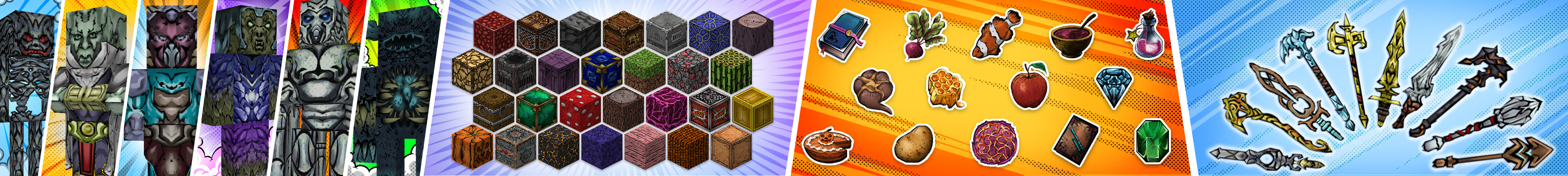 Panorama of the Minecraft Bedrock Marketplace product ComicVerse created by Pathway Studios.