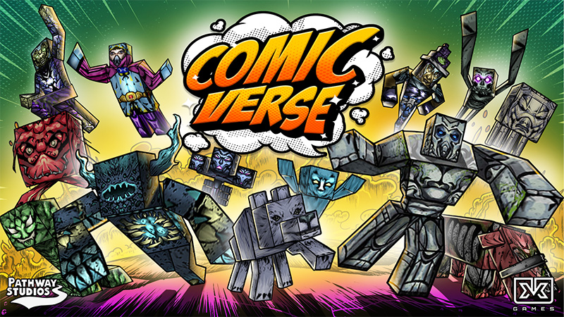 Thumbnail of the Minecraft Bedrock Marketplace product ComicVerse created by Pathway Studios.