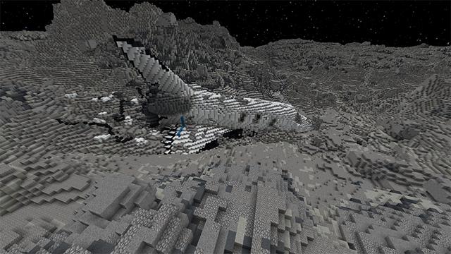 Screenshot of the Minecraft Bedrock Marketplace product Crashed: Moon created by Pathway Studios.