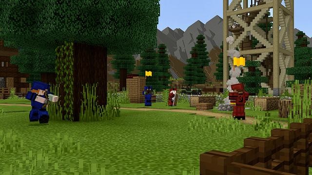 Screenshot of the Minecraft Bedrock Marketplace product CTF at Sequoia Camp created by Pathway Studios.