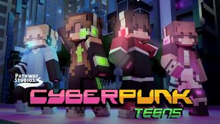 Thumbnail of the Minecraft Bedrock Marketplace product CyberPunk Teens created by Pathway Studios.