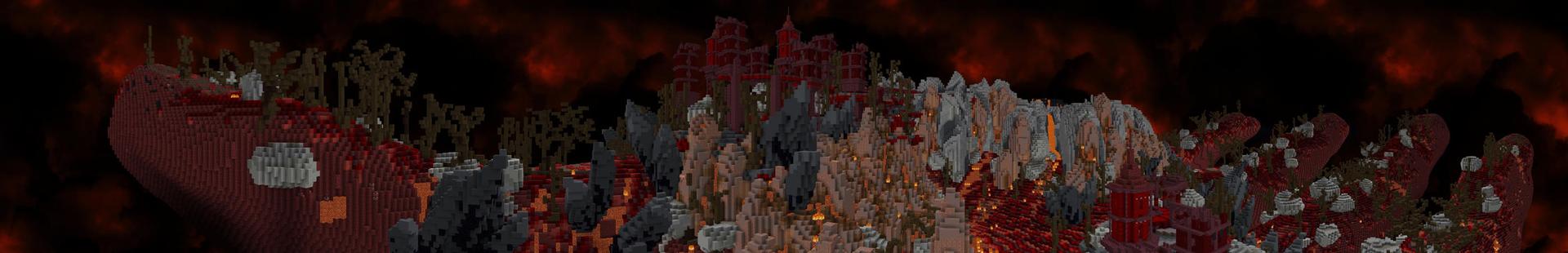 Panorama of the Minecraft Bedrock Marketplace product Demonic Hand created by Pathway Studios.