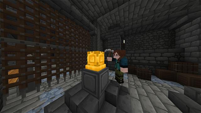 Screenshot of the Minecraft Bedrock Marketplace product Don't Stop Running created by Pathway Studios.