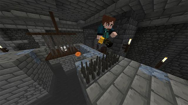 Screenshot of the Minecraft Bedrock Marketplace product Don't Stop Running created by Pathway Studios.