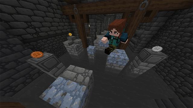 Screenshot of the Minecraft Bedrock Marketplace product Don't Stop Running created by Pathway Studios.